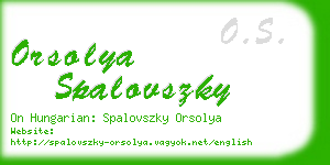 orsolya spalovszky business card